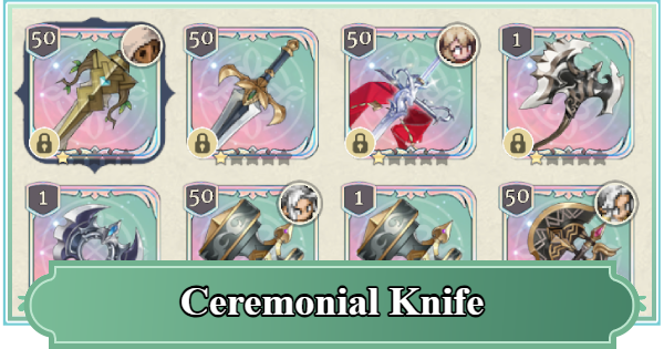 Ceremonial Knife - Rating & Skill Effect | Sword of Convallaria - GameWith