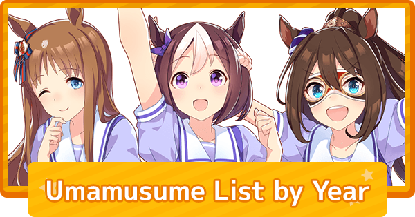 Umamusume List by Year