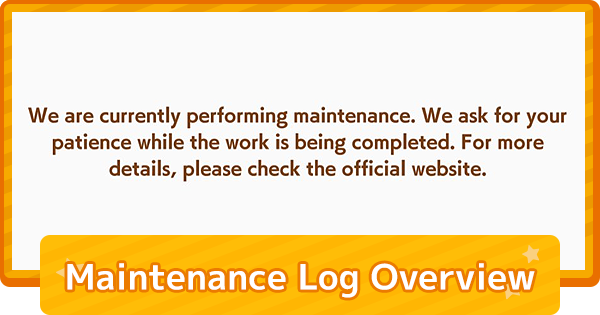 Maintenance Log
