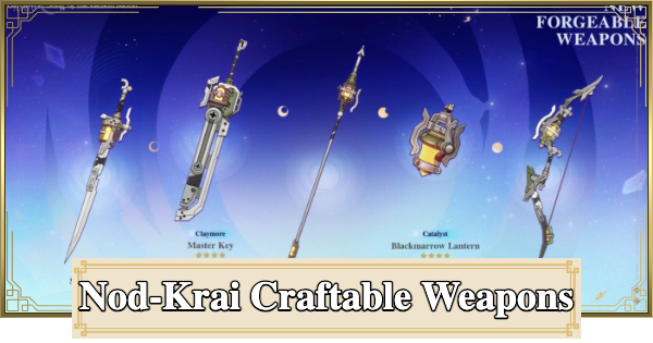 Genshin Impact | Nod-Krai Craftable (Forged) Weapons & Recommended Characters - GameWith