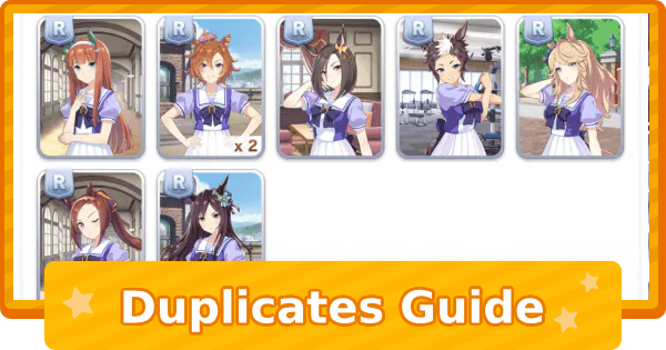 Duplicate Characters and Support Cards