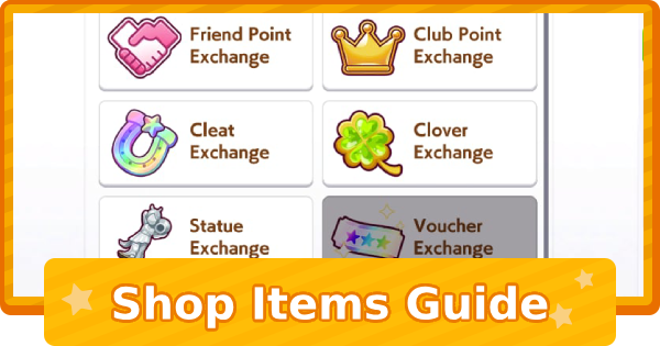 Shop Items Guide