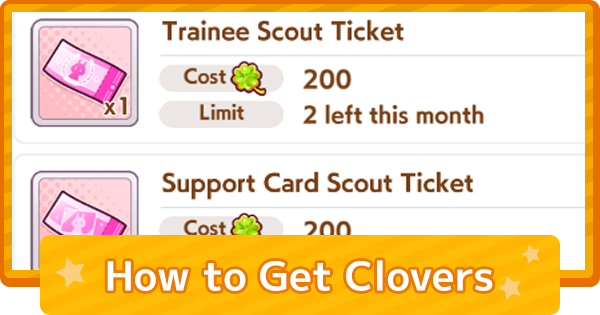 How to Get Clovers and Exchange Items