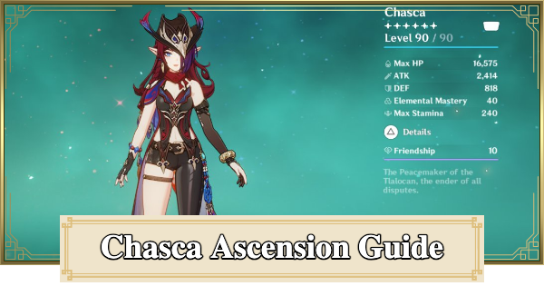 Genshin Impact | Chasca Ascension And Talent Materials Guide - GameWith