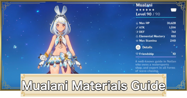 Genshin Impact | Mualani Ascension And Talent Materials Guide - GameWith
