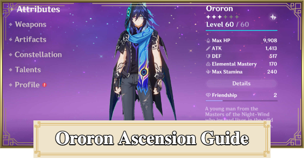Genshin Impact | Ororon Ascension And Talent Materials Guide - GameWith