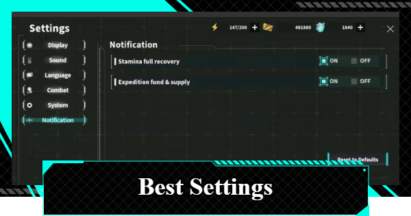 Best Settings | Kaiju No. 8 The Game - GameWith