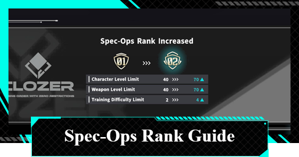 Spec-Ops Rank Guide & How to Level Up Fast | Kaiju No. 8 The Game - GameWith