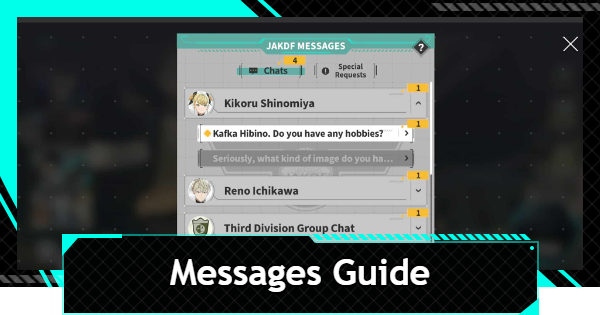 Messages Guide - How to Check and Get Rewards | Kaiju No. 8 The Game - GameWith