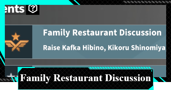 Family Restaurant Discussion Achievement Guide - How to Get and Rewards | Kaiju No. 8 The Game - GameWith