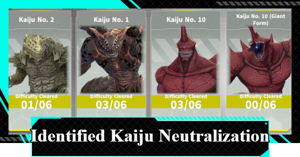 Identified Kaiju Neutralization