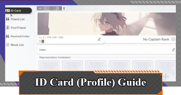 ID Card (Profile Page) Settings