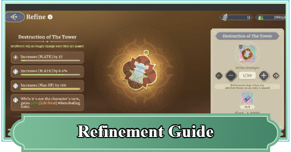 SoC | Refinement Guide - How to Refine Tarot Whispers | Sword of Convallaria - GameWith