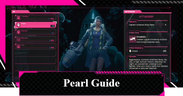 LET IT DIE: INFERNO | Pearl Guide - Strengths & Recommended Mastery - GameWith