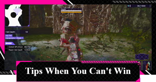 What to Do When You Can't Win