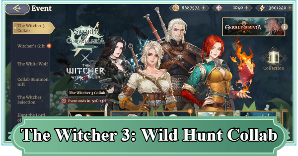 SoC | Sword of Convallaria x The Witcher 3: Wild Hunt Collab Guide | Sword of Convallaria - GameWith