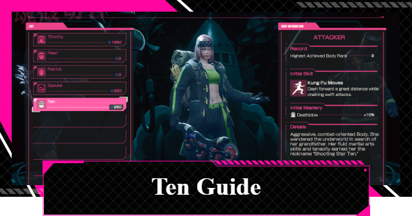 LET IT DIE: INFERNO | Ten Guide - Strengths & Recommended Mastery - GameWith