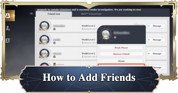 7DS Origin | How to Add Friends | The Seven Deadly Sins: Origin - GameWith