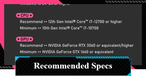 NTE | Storage Requirements & Recommended Specs | Neverness to Everness - GameWith