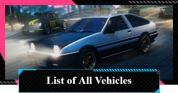 Vehicle List