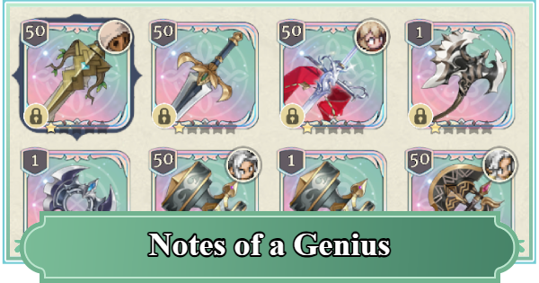 SoC | Notes of A Genius - Rating & Skill Effect | Sword of Convallaria - GameWith