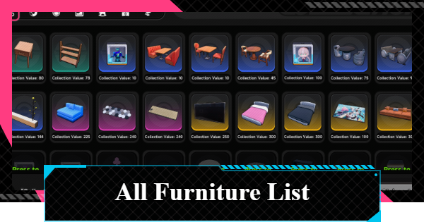 NTE | All Furniture List | Neverness to Everness - GameWith