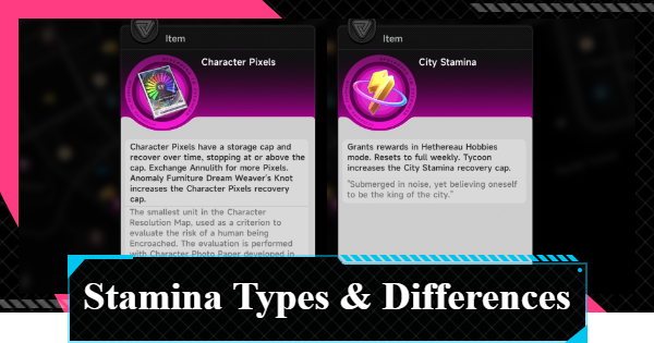 NTE | Stamina Types and Differences | Neverness to Everness - GameWith