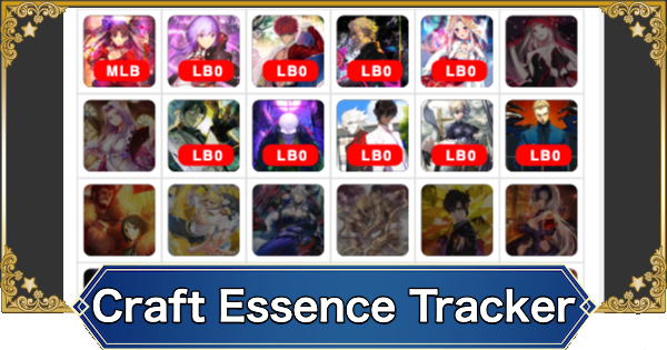 FGO (NA) | Obtained Craft Essence Tracker & Collection Checker | Fate/Grand Order (English) - GameWith