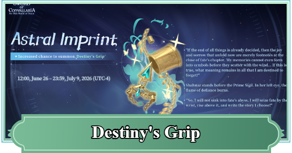 SoC | Destiny's Grip - Rating & Skill Effect | Sword of Convallaria - GameWith