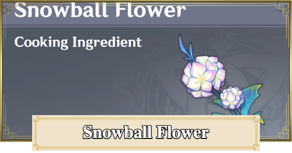 Genshin Impact | Snowball Flower Location & How To Get - GameWith
