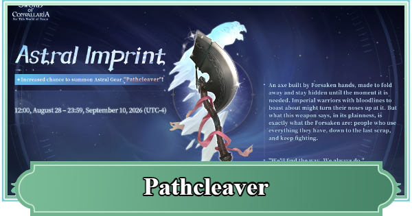 SoC | Pathcleaver - Rating & Skill Effect | Sword of Convallaria - GameWith