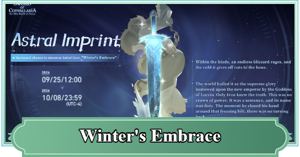 SoC | Winter's Embrace - Rating & Skill Effect | Sword of Convallaria - GameWith