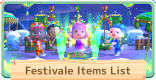 Festivale Items List - All Furniture