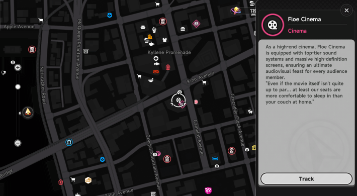 NTE Floe Cinema Location