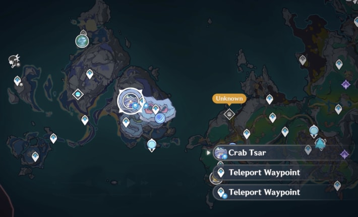 Crab Tsar Location