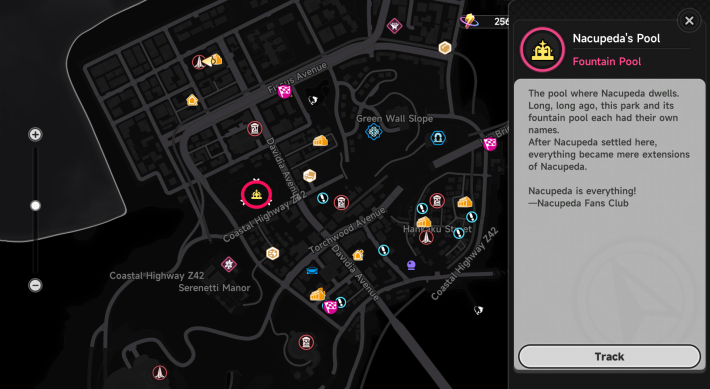 NTE Nacupeda's Pool Location Map