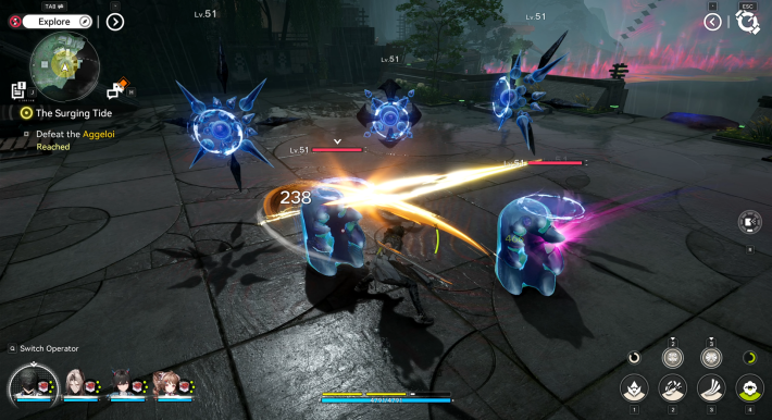 Arknights Endfield Endmin Fights Aggeloi Blocking the Port