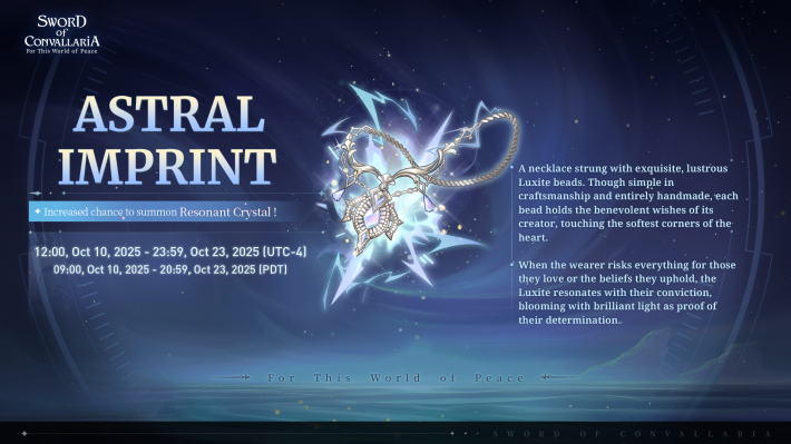 Sword of Convallaria (SoC) - Resonant Crystal