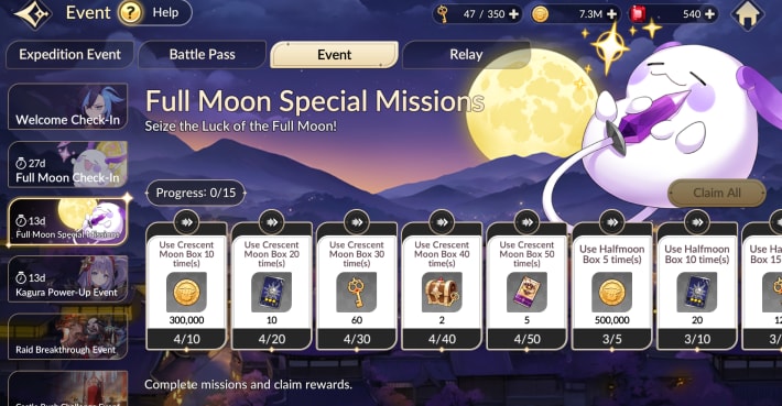 full moon special mission