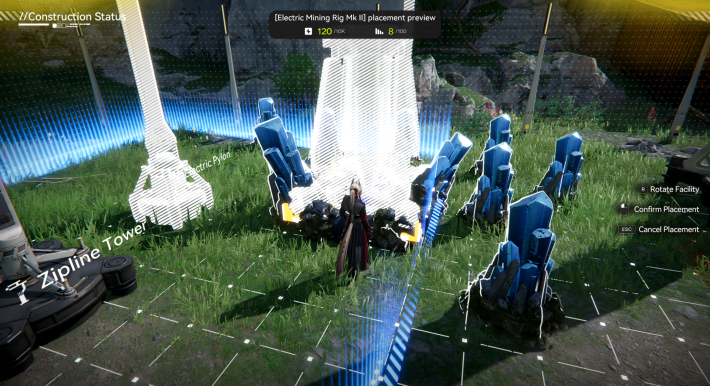 Arknights Endfield Placing an Electric Mining Rig Mk II to a Ferrium Node