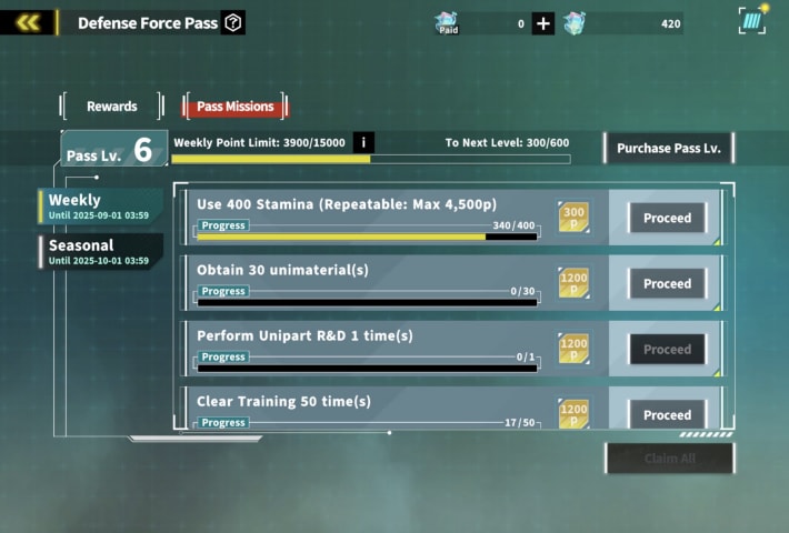 Defense Force Pass