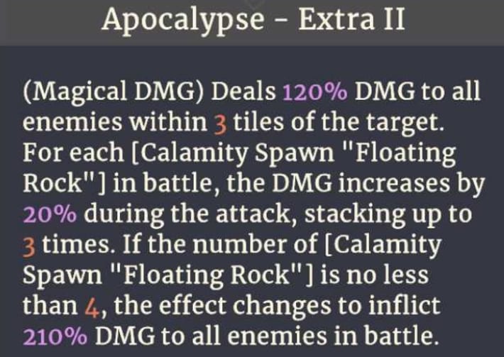 Sword of Convallaria (SoC) - Apocalypse Effects