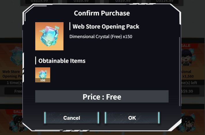 Free Dimensional Crystals