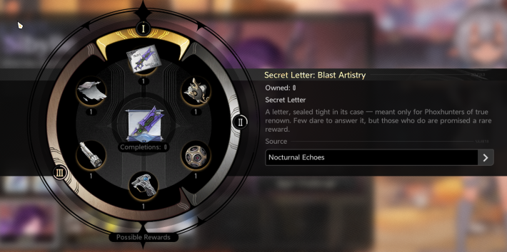 Blast Artistry Secret Letter