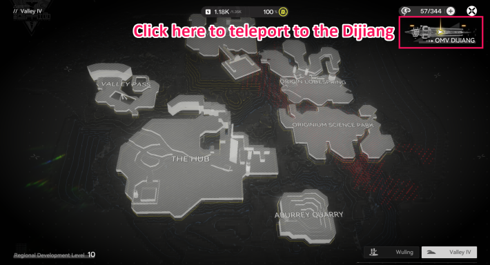 Arknights: Endfield Teleport to the Dijiang via this icon