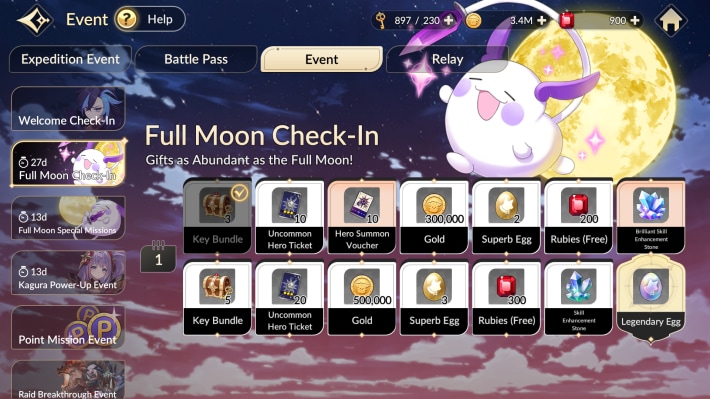 Full Moon Check In