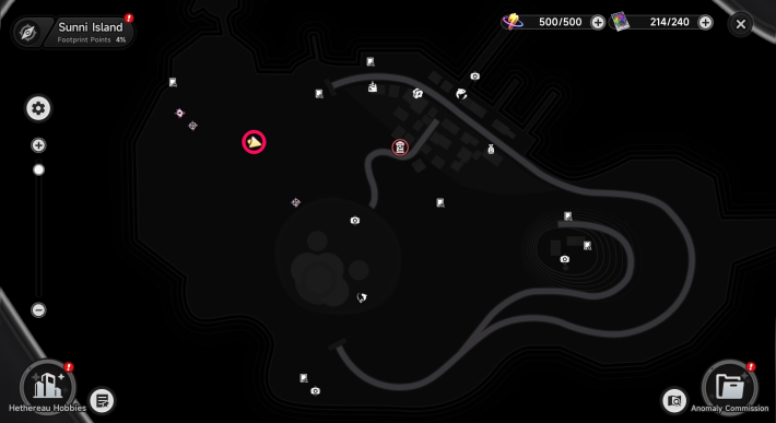 NTE Ubicación en el mapa del tercer Árbol Dorado