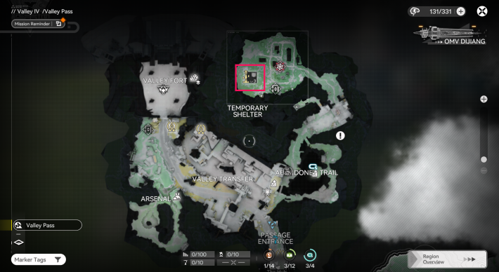 Ubicación del Sub-PAC del Paso del Valle en Arknights: Endfield