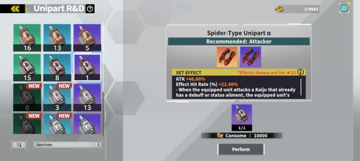 Crafting Unipart
