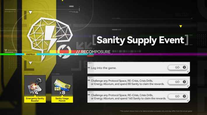 Endfield Sanity Supply Event